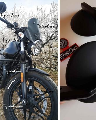 2 SPECCHIETTI BAR END GUZZI V7 V9 cafe OMOLOGATI