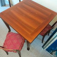 Tavolo quadrato allungabile noce