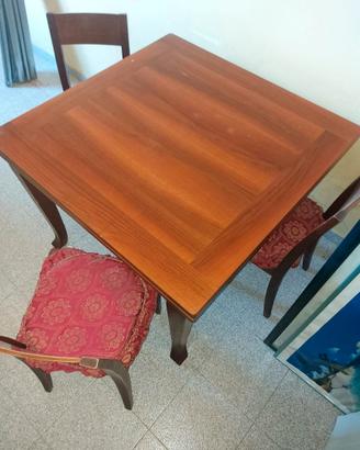 Tavolo quadrato allungabile noce