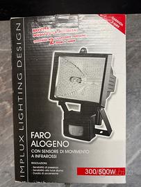 Faro 500W con sensore di movimento
