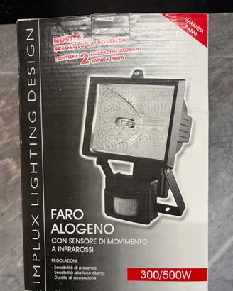 Faro 500W con sensore di movimento