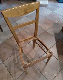 QUATTRO TELAI IN LEGNO PER SEDIE