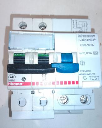 Salvavita BTicino C40 0.03A magnetotermico G23/63A
