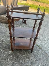 carrelino in legno 3 ripiani