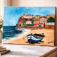 Quadro su tela realizzato con colori acrilici