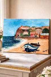 Quadro su tela realizzato con colori acrilici