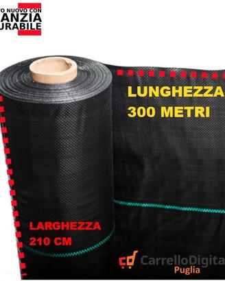 Telo per pacciamatura 210cm x 300m 100gr/mq