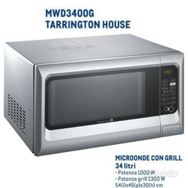 FORNO A MICROONDE 34L ACCIAIO COMBINATO CON GRILL