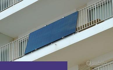 Pannello fotovoltaico da balcone 370W con staffe