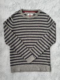 Maglione Righe Tommy Hilfiger Grigio