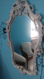 specchio cornice legno