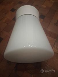 Lampada in ceramica e vetro opalino 
