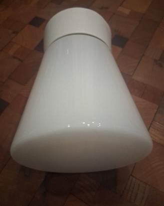 Lampada in ceramica e vetro opalino 