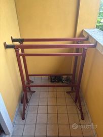 Coppia cavalletti edili estensibili 1 - 1,8 metri
