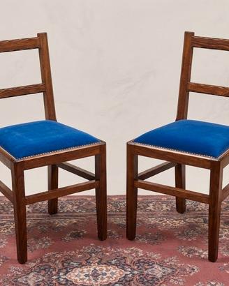 Coppia sedie anni '50 Royal Velvet, restauro top