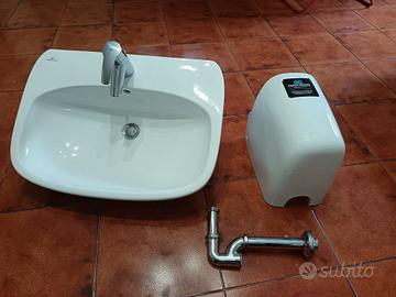 lavabo lavandino Pozzi Ginori sifone grohe