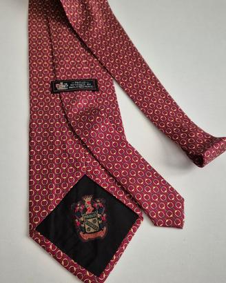 Cravatta Vintage Paolo Gucci Equestre Bordeaux