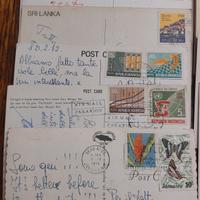 cartoline con francobolli da India