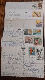 cartoline con francobolli da India