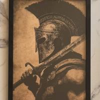 Quadro con cornice e stampa con Guerriero