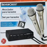 SILVERCREST - Set per KARAOKE con 2 Microfoni