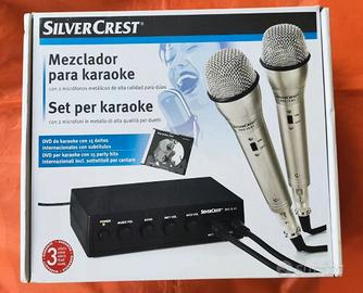 SILVERCREST - Set per KARAOKE con 2 Microfoni