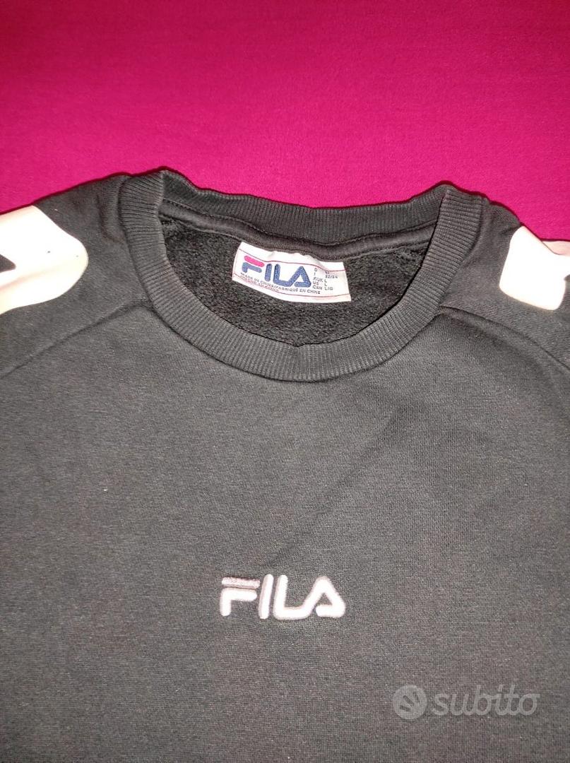 Felpa fila nera e bianca donna deals