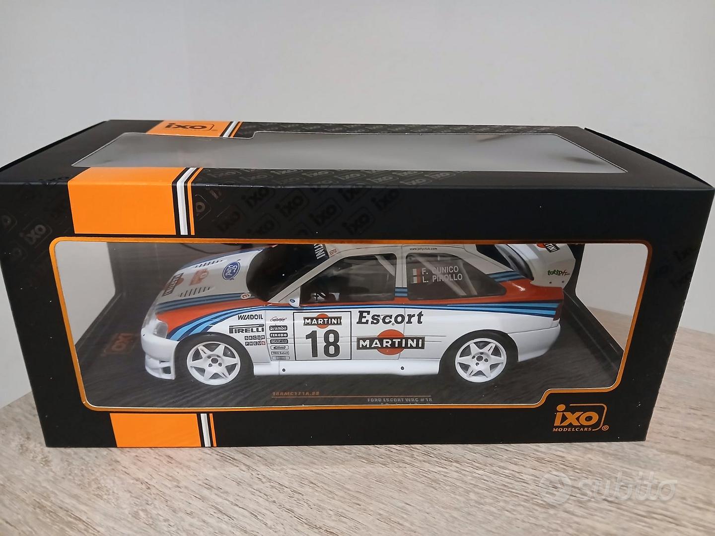 KOVOVÉ a RESIN MODELY | FORD Escort WRC #18 G.Cunico/L.Pirollo Rallye Sanremo 1998 IXO 1:18 | edice e-shop puzzle MODELY pohlednice obrazy