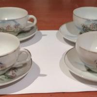 Servizio da Caffe' x 4 Vintage Porcellana Japan