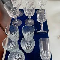Servizio 12 bicchieri in cristallo, anni ?70