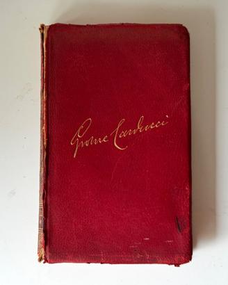 Libro antiquariato con poesie di Giosuè Carducci