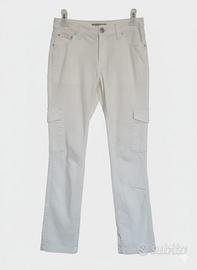 Pantaloni Cargo Bianchi MAYA – Slim Fit Taglia M