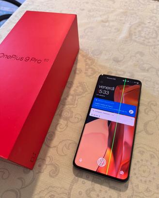 Smartphone OnePlus 9 Pro 5G 8/128GB riga verde su