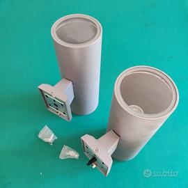 2 Applique Cilindrica Bidirezionale IP54 E27 Allum