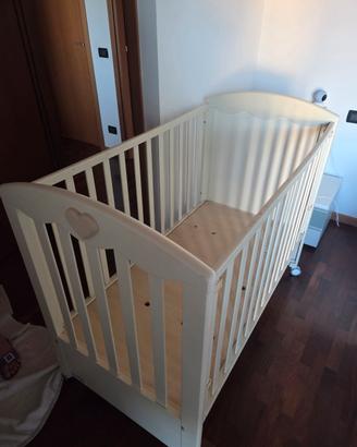 lettino per bambini Foppapedretti ruote gomma 
