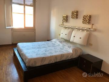 Letto matrimoniale contenitore in bamboo