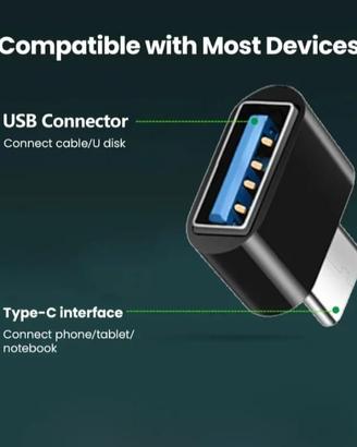 Adattatore OTG di Tipo C con uscita USB 3.0 NUOVO