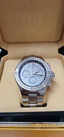 BREITLING Hercules A39362 quadrante argento