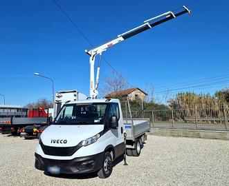 IVECO DAILY 35C16 E6 MOTORE 3.0 GRU 12m + CASSO