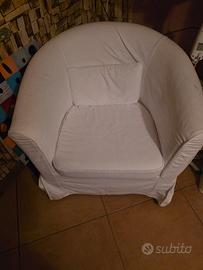 Poltroncina bianca Ikea Tullsta