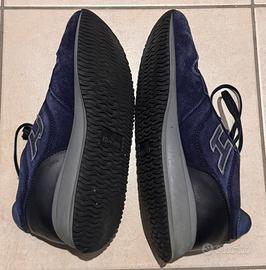 Scarpe Hogan Interactive blu in camoscio misura 7