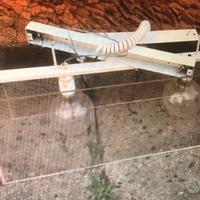 4 supporti x doppia lampada a sospensione