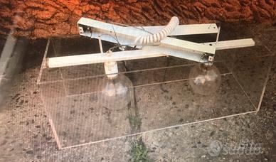 4 supporti x doppia lampada a sospensione