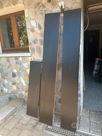 Tre mensole lack Ikea marrone scuro