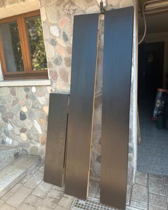 Tre mensole lack Ikea marrone scuro