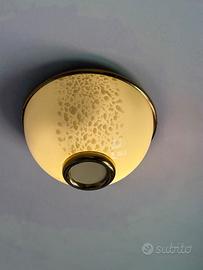 Lampadario Fabbian Vetro Lavorato