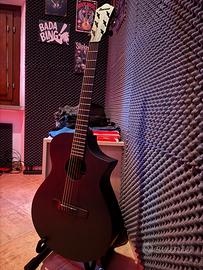 IBANEZ AEWC621-BOT Chitarra Acustica nero opaco