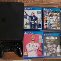 Ps4  , 2 joistick e 9 giochi!, FIFA 23 E GTA 5.