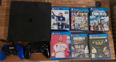 Ps4  , 2 joistick e 9 giochi!, FIFA 23 E GTA 5.