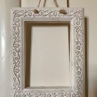 Finta cornice arredo gesso profumato shabby chic